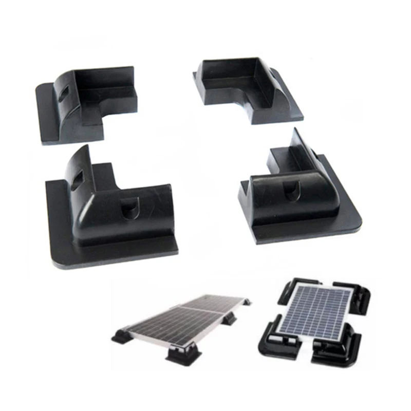 

4PCS/Set Yacht Boat Car Solar Panel stand Bracket Solar Panel Mounting Set ABS Black Car Accessories