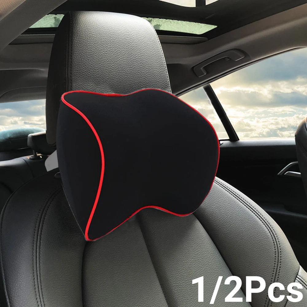 

Автомобильная подушка для шеи и подголовника из пены с эффектом памяти и дышащий Съемный чехол для вождения долгое путешествие снятие боли ...