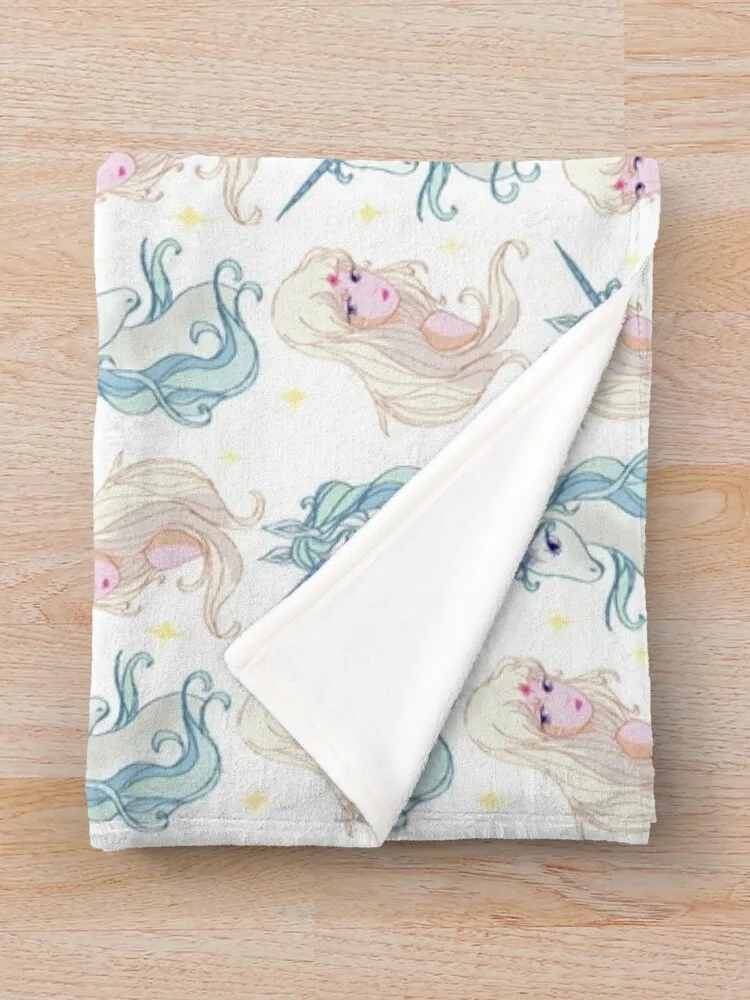 Одеяло с узором Последний единорог и леди Амальтея одеяло идеи подарков на день