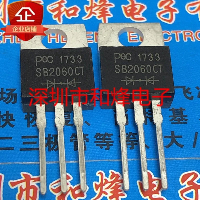 

5PCS-10PCS SB2060CT TO-220 60V 20A New And Original On Stock