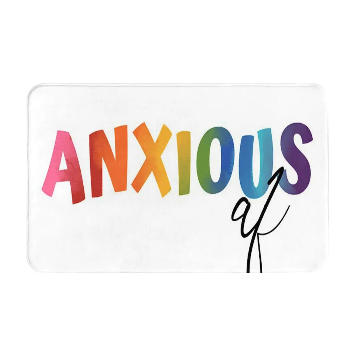 

Anxious Door Mat Non-Slip Door Mat Waterproof Carpet Indoor Rug Universal Welcome Mat Front Door Floor Entrance