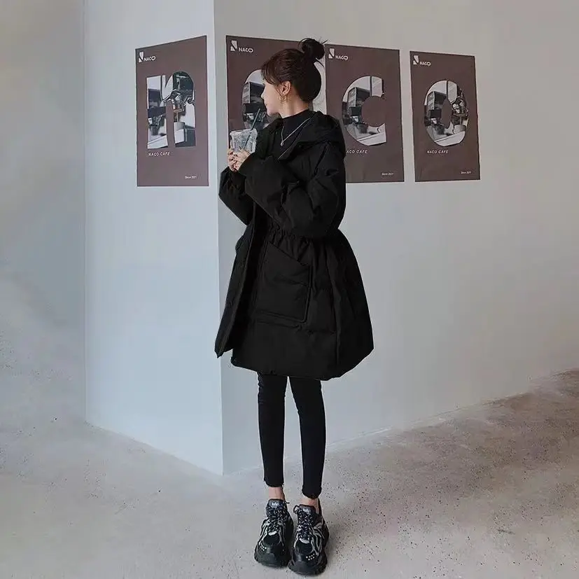 2023 New Winter Women Parkas Jackets Casual Thick Warm Hooded Pockets Coat Female Winter Outwear Jacket Parkas Ladies S60