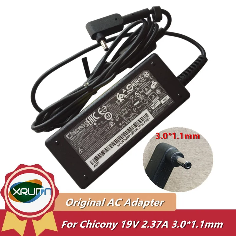 

Оригинальный адаптер переменного тока Chicony A18-045N2A 19V 2.37A 45W, зарядное устройство для ноутбука Acer Swift