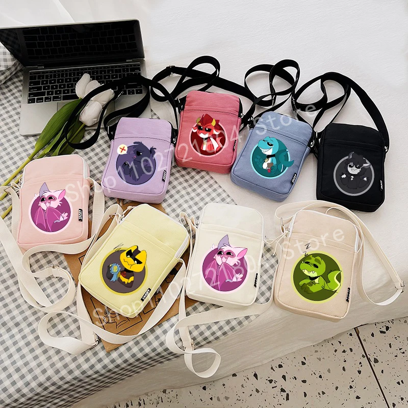 Женская сумка на плечо Nightmare Critters милая аниме-прямоугольная модная Nike с легким