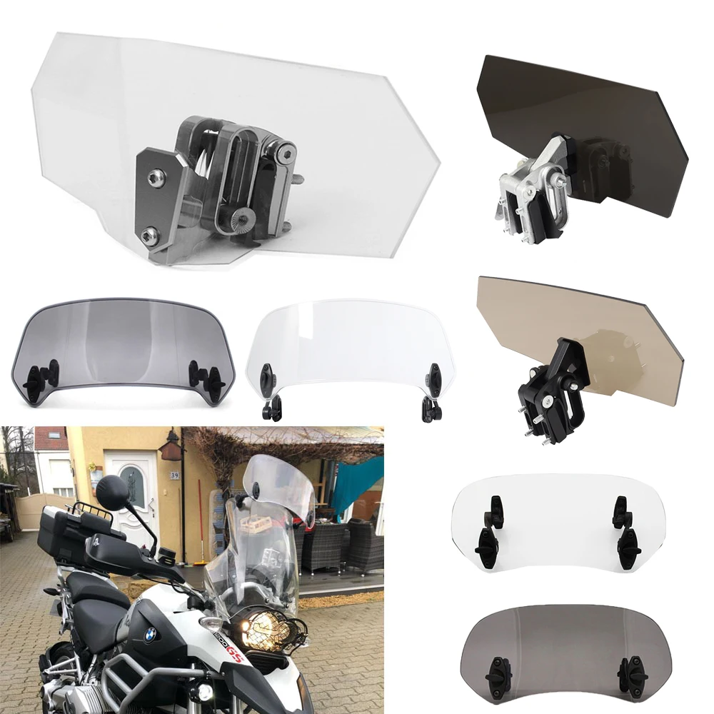 

Adjustable Windscreen Wind Deflector Universal Motorcycle Windshield for Kawasaki Honda KTM BMW Windscreen Wind Deflector