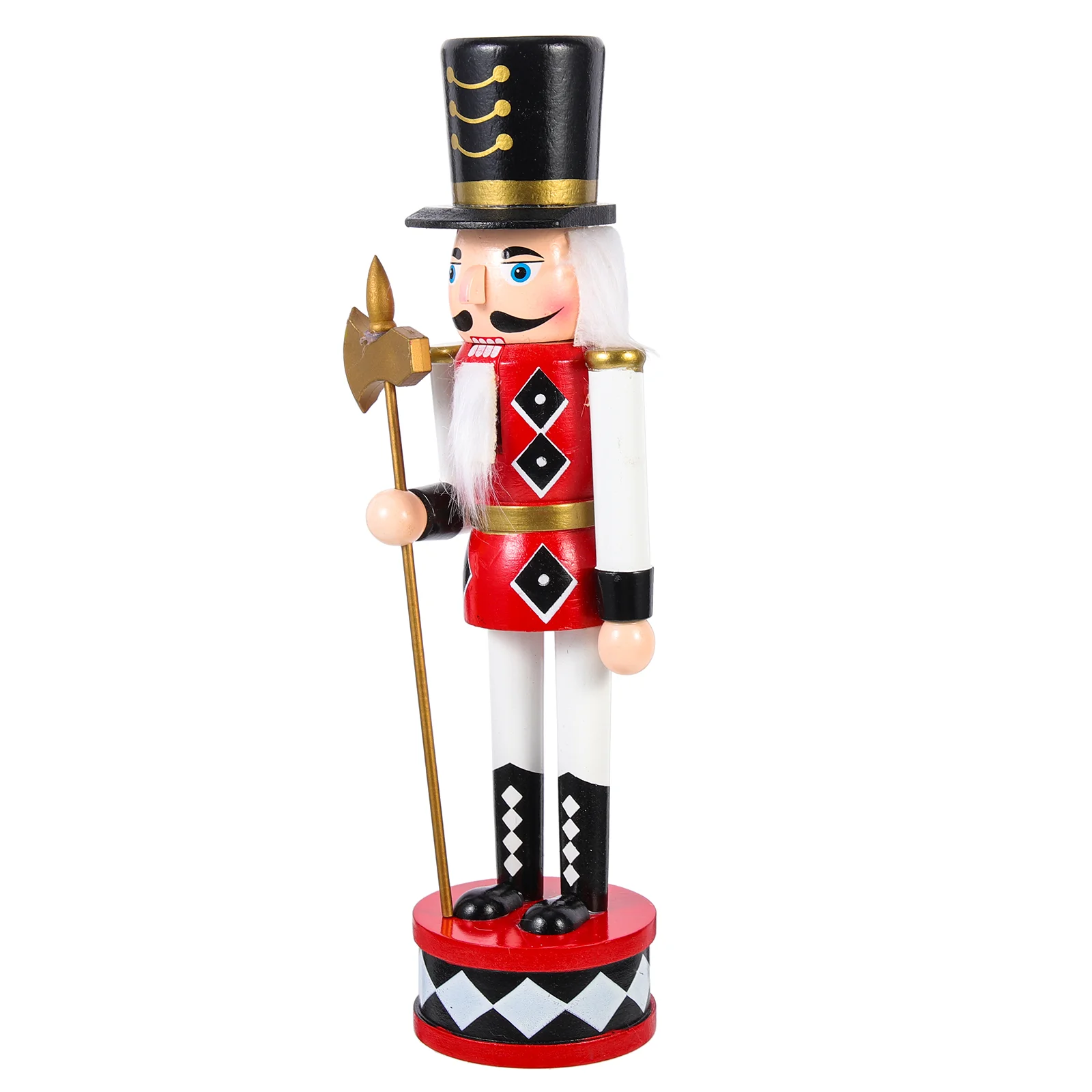 

Table Decorations Standing Drum Nutcracker Xmas Gift Wood Nutcrackers Wooden Puppet Festival Ornament Craft Christmas