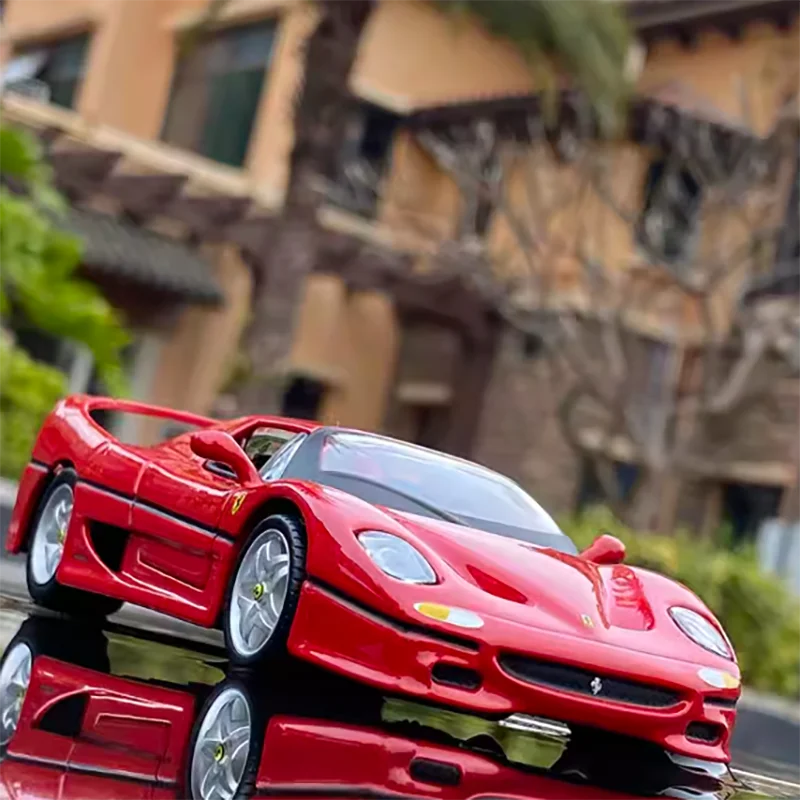 

Модель Автомобиля Ferrari F50 из литого металлического сплава, масштаб 1/32, имитация рукоделия, игрушка для взрослых, украшение, коллекционные предметы, подарок