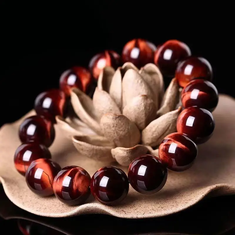 Tigereye подлинный Красный тигровый глаз браслет желтый нефритовый Новый парный