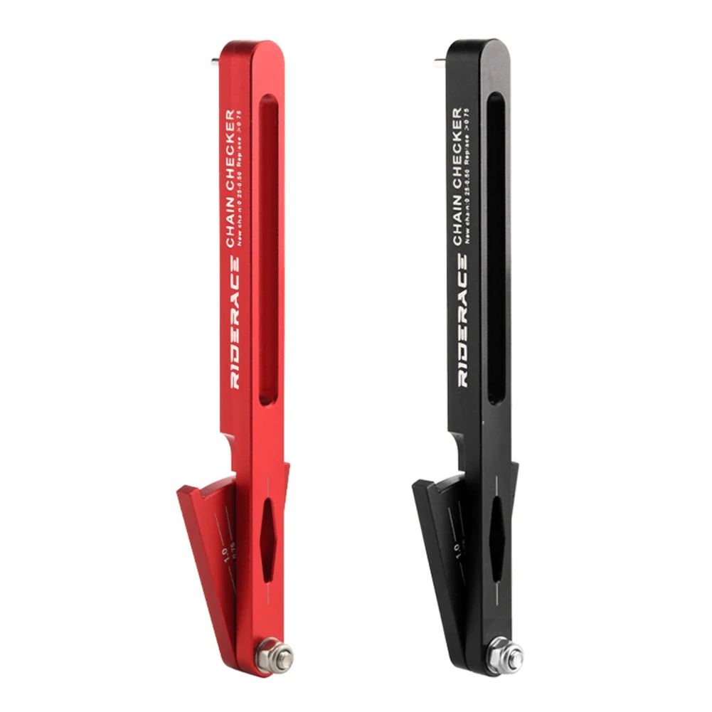 

Bike Chain Detector Bicycle Gauge Repair Tool Wear Indicator BES Measuring Ruler Laser Engraved Line Aluminum Alloy Cycling Part