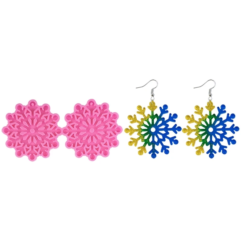 

Snowflake Molds Suitable for Jewelry Silicone Resin Jewelry Molds Including Earrings Pendants Bracelets Necklaces Molds