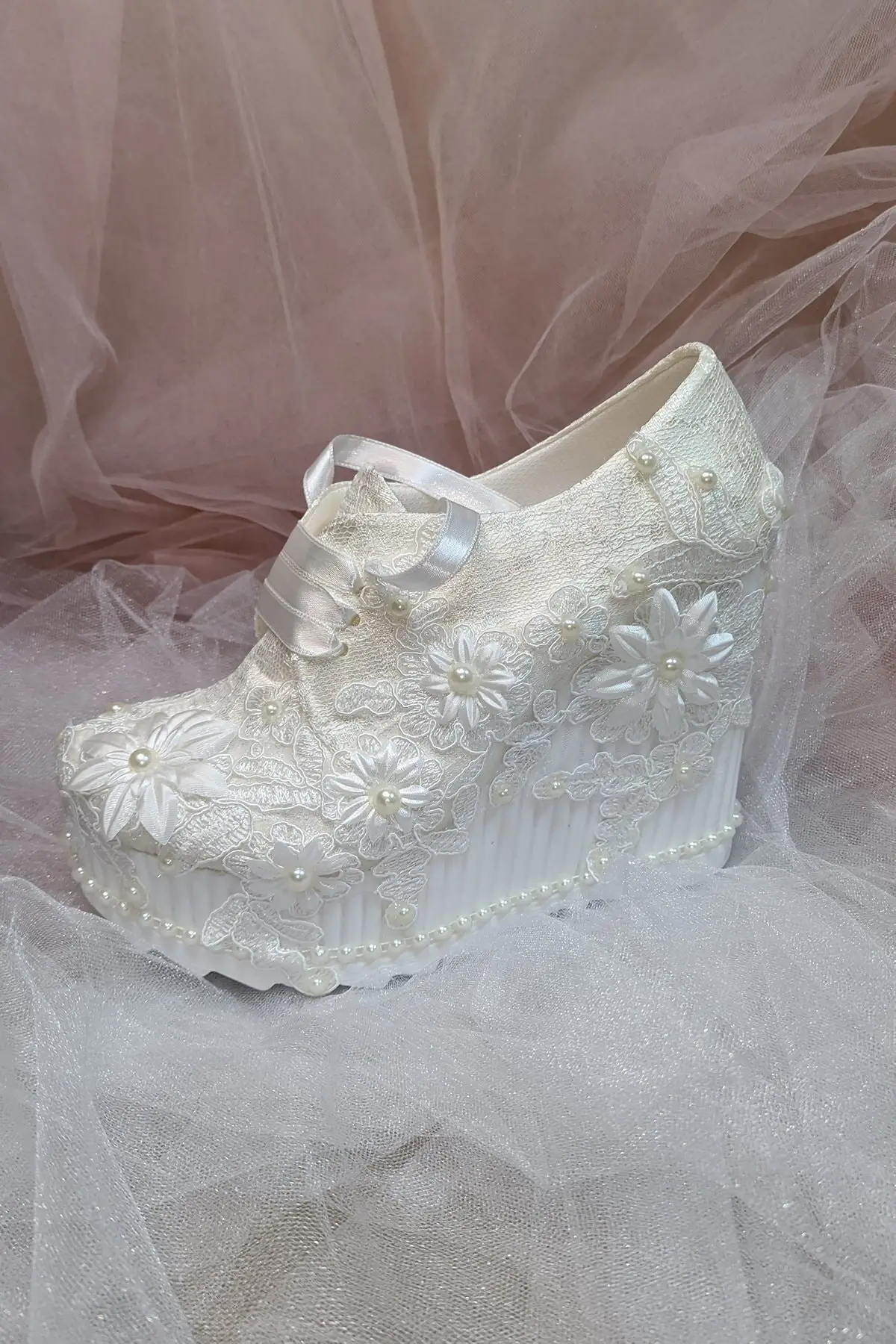 

Женская Вулканизированная обувь, туфли на каблуке с 3D цветочной аппликацией, свадебные туфли, 535