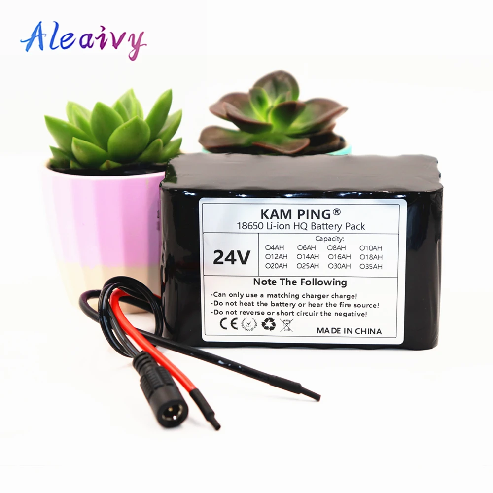 

ALEAIVY 24v 250~350w battery for electric scooter Li-Ion Battery Pack with 20A Balanced BMS for Electric Motor Bicycle Scooter