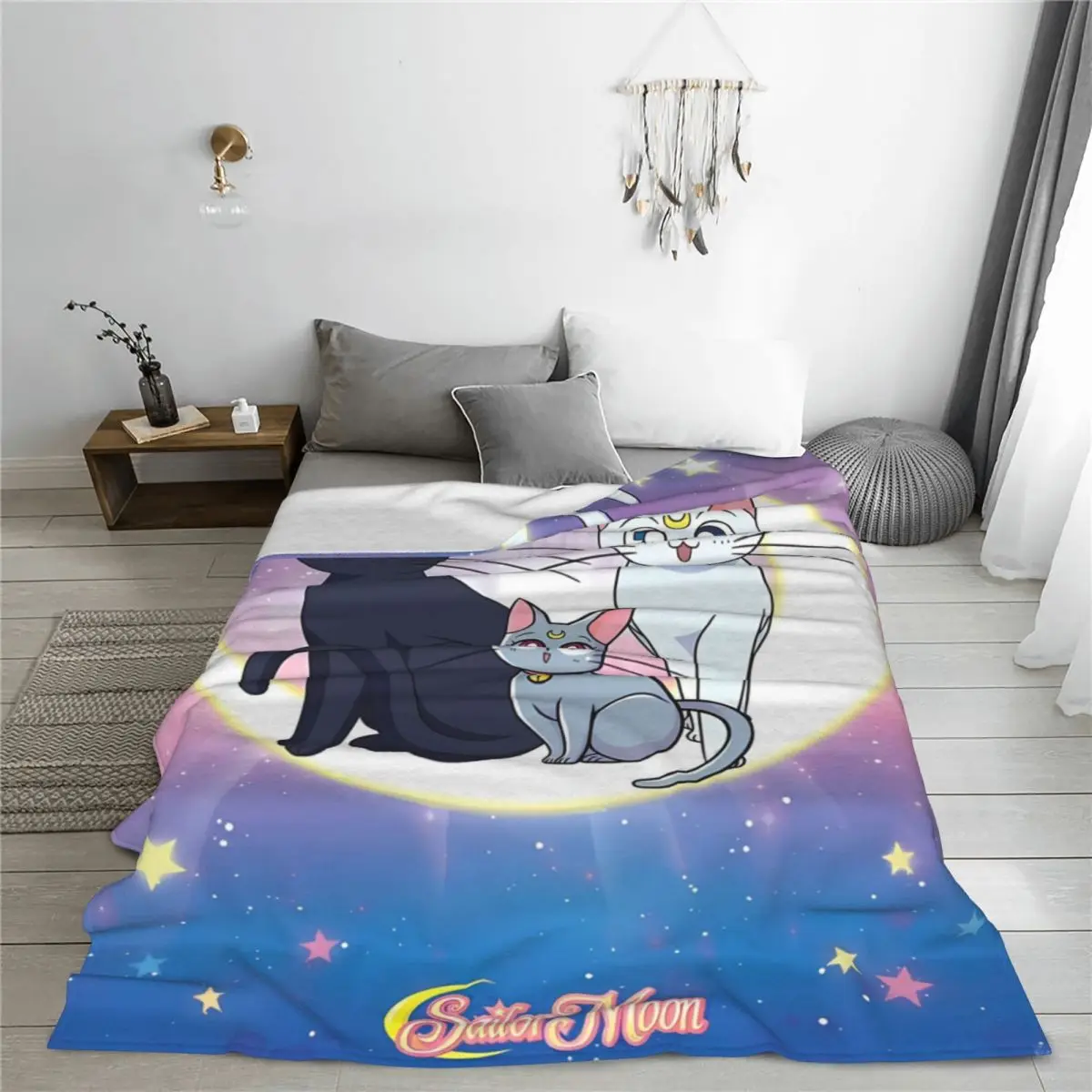 Одеяло Sailors Moon фланелевое одеяло для путешествий в самолете дивана стула теплое