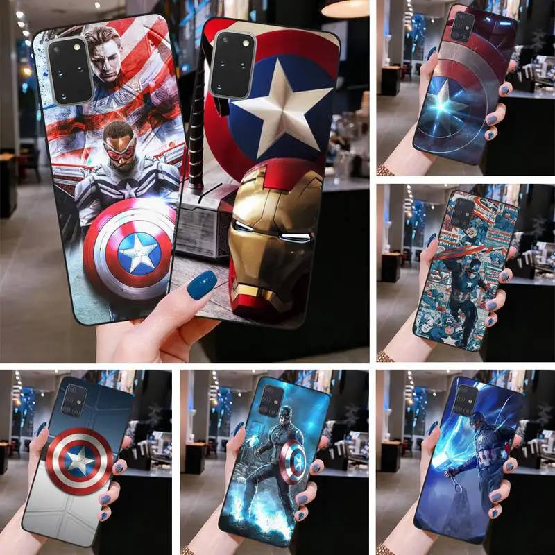 

Marvel Popular Hero Captain America Series Phone Case For Samsung Galaxy S22 S21 Plus Ultra S20 FE S9 plus S10 5G lite 2020