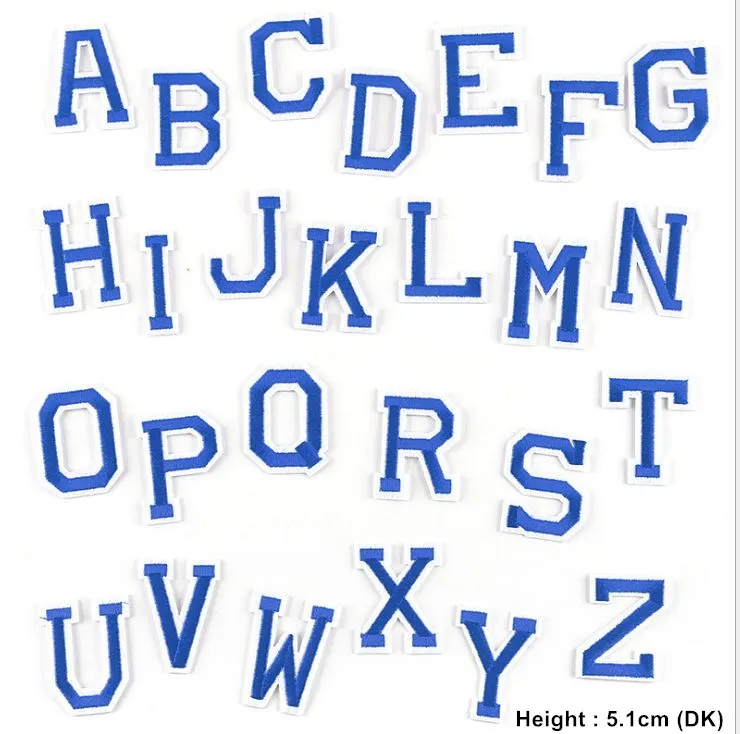 45 Скус на выбор один комплект вышитая нашивка с буквами алфавита железная