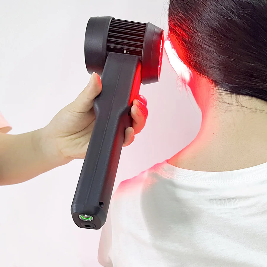 

ZJZK high intensity home use cold laser therapy device for tmj pain relief no side effects with dual wavelength 808nm 650nm 3W