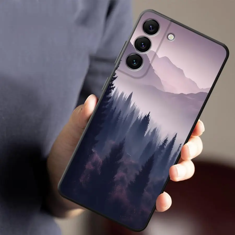 Фото Чехол для телефона Samsung Galaxy A57 A26 A53 A32 A55 A24 A23 A73 A51 A25 A37 A22 A72 A71 A52 A36 A35 с изображением горных вершин и пейзажа №5