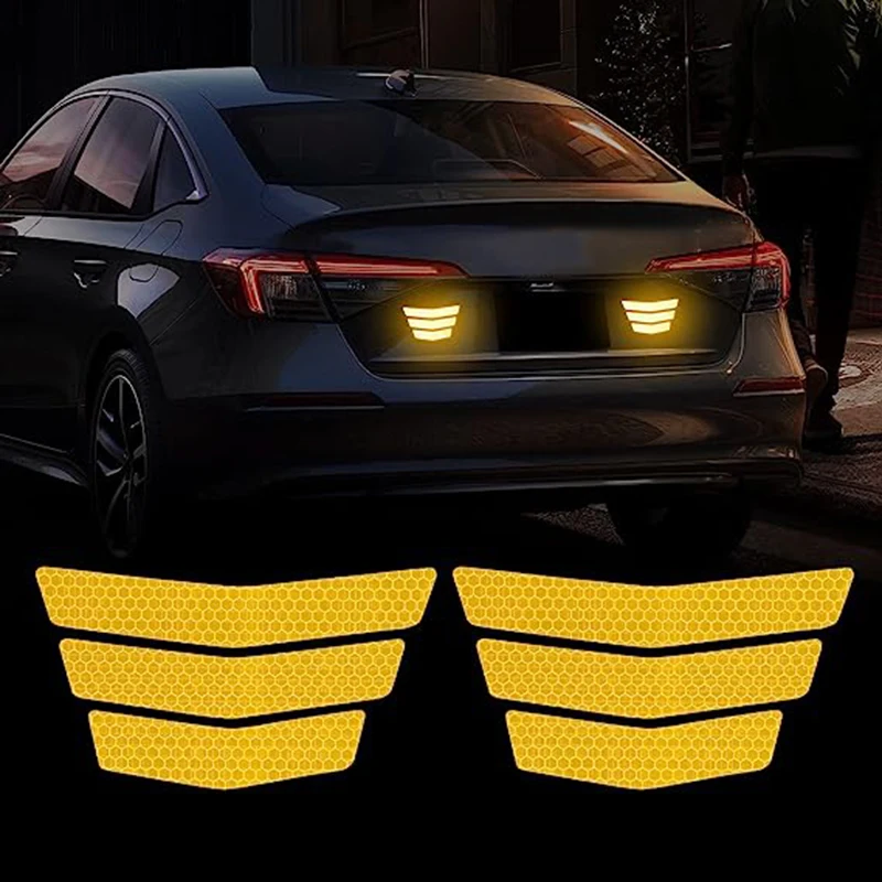 Светоотражающая наклейка для мотоцикла, велосипеда, светоотражающие наклейки для автомобиля, мотоциклетный шлем, предупреждающие наклейки, белые водонепроницаемые