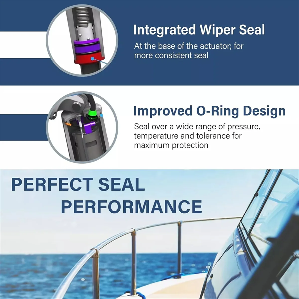 15057-001 Short Extreme Duty Actuator 2-1/4inch Stroke 12V 101XDS Trim Tab for Lenco