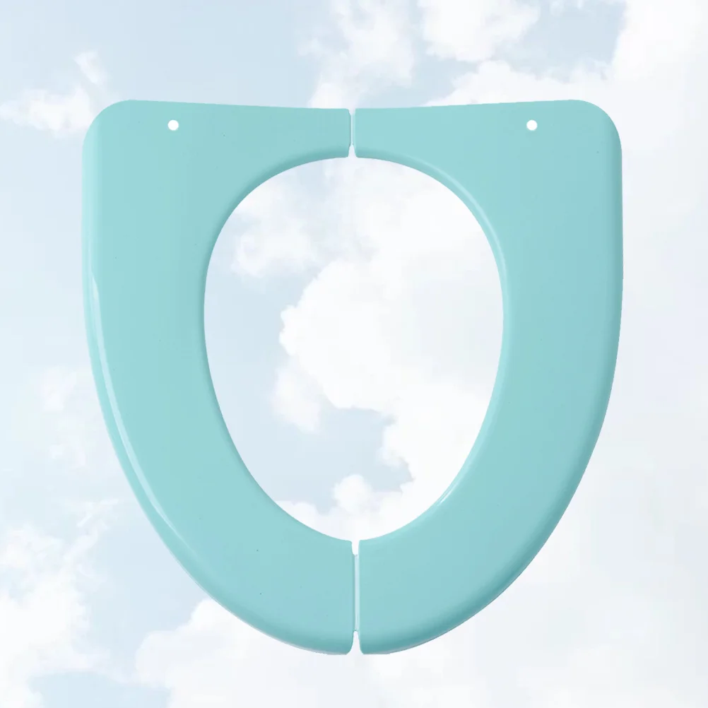 

1Pc Folding Potty Seat Plastic Toilet Training Seat Cover Portable Potty Seat Cushion Pad for Home Travel (Green)