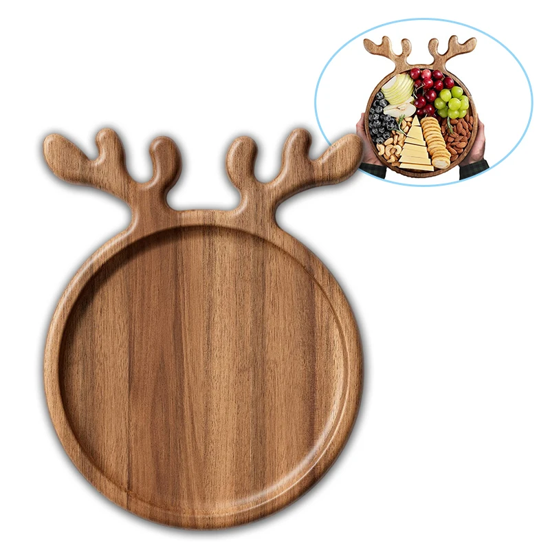 Поднос для закусок декоративный рождественский поднос