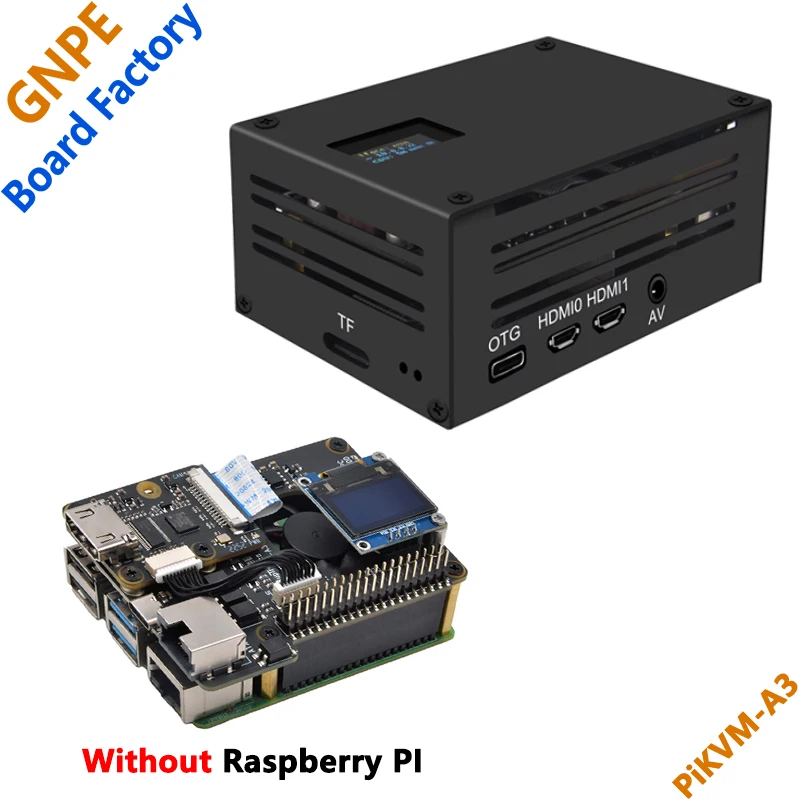 Raspberry PI 4 PiKVM-A3 HAT управление пультом дистанционного управления и обслуживание