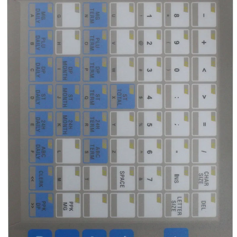 Новая английская версия клавиатуры пленки для розничного электронного принтера