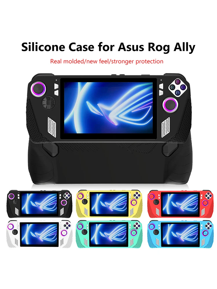 Силиконовый защитный чехол для игровой консоли ASUS Rog Ally с полным покрытием