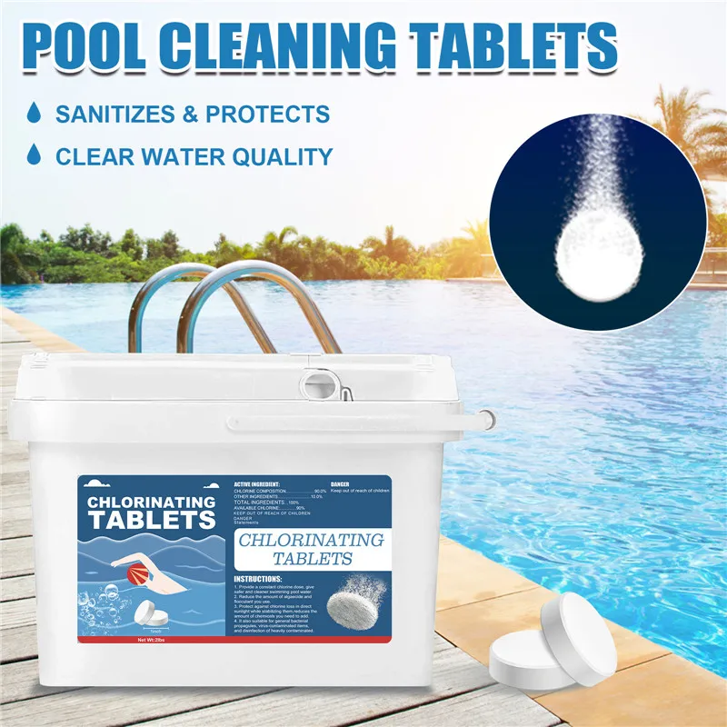 

Pool Effervescent Swimming Pool Cleaning Tablets Purify Water Disinfect Chlorine Pills Instant Effervescent Foaming Pool Cleanin