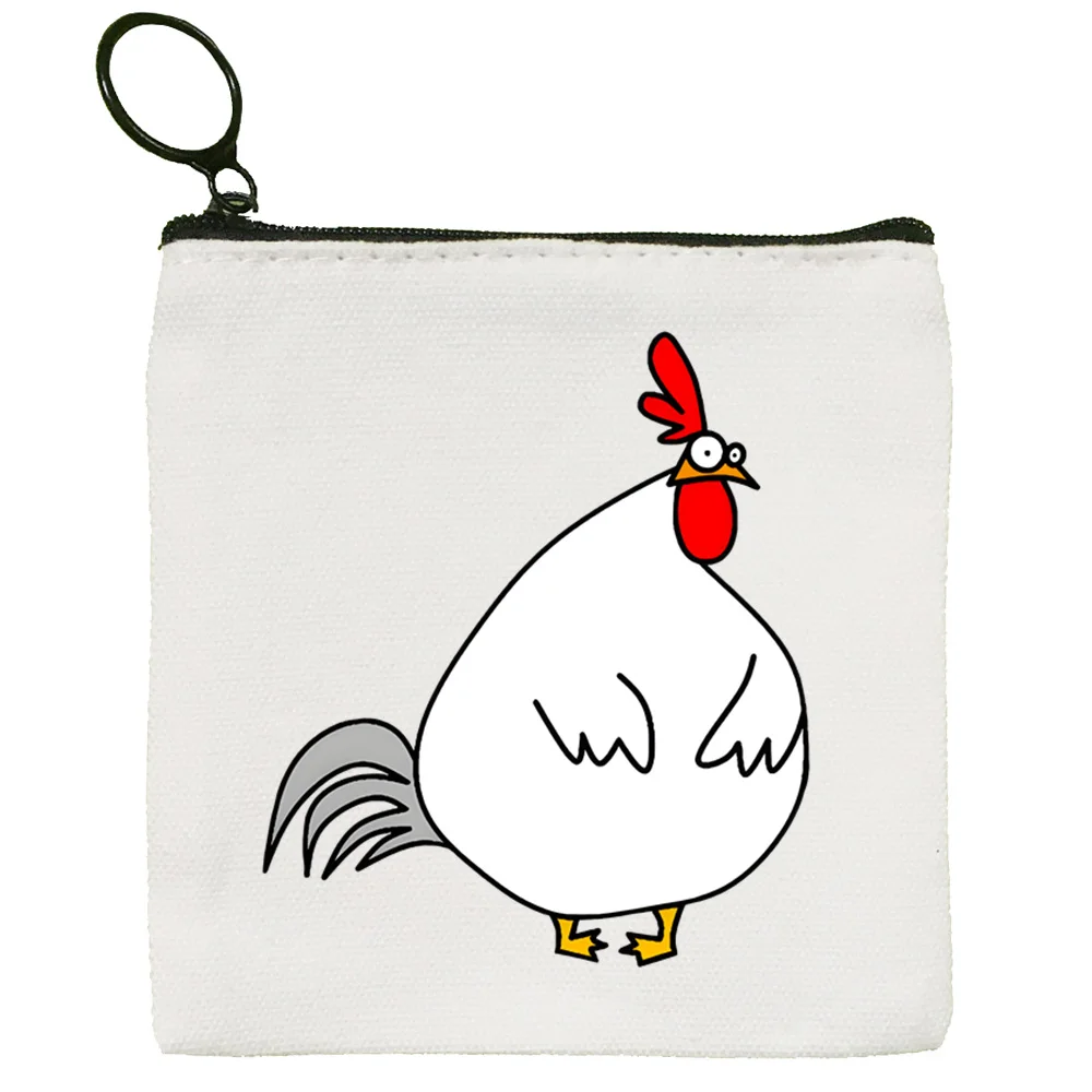 Hen Party Simple Coin Purse Female Student Canvas Security Hen Night Cute Team Bride Key Bag Mini Clutch Small Purse