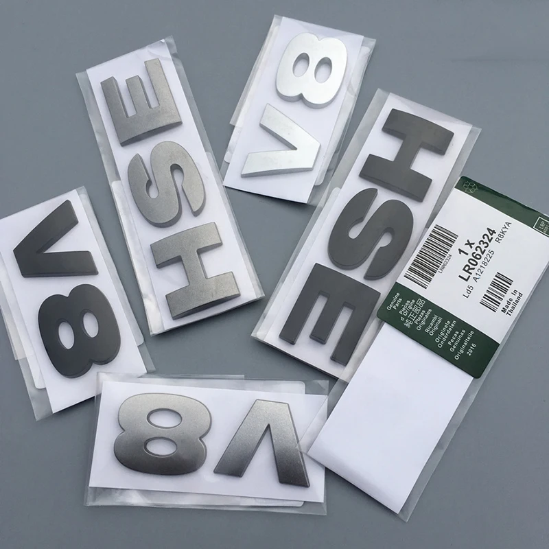 

ABS 3D Letters Emblem V8 HSE Badge For Land Rover Discovery 3 4 Freelander 2 Car Styling Tail Trunk Sticker