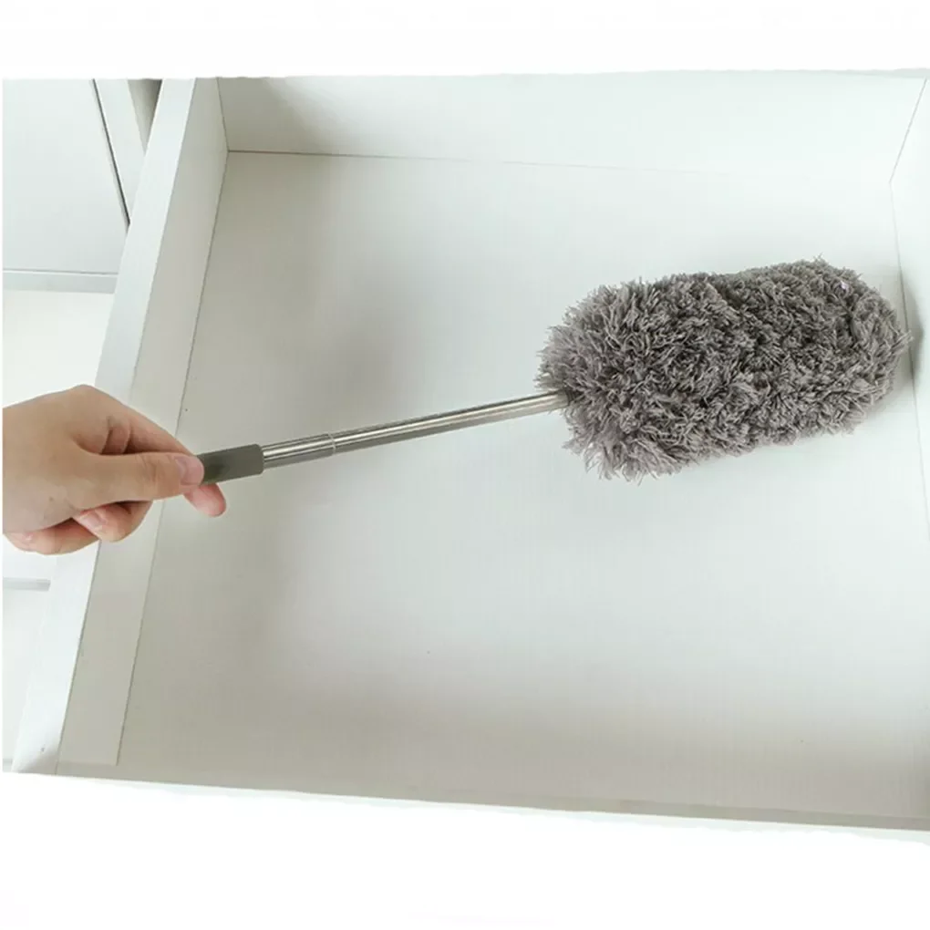 

Microfiber Dust Duster Adjustable Long Handle Cleaner Wall Window Ceiling Curtain Car Windshield Cleaning Tool