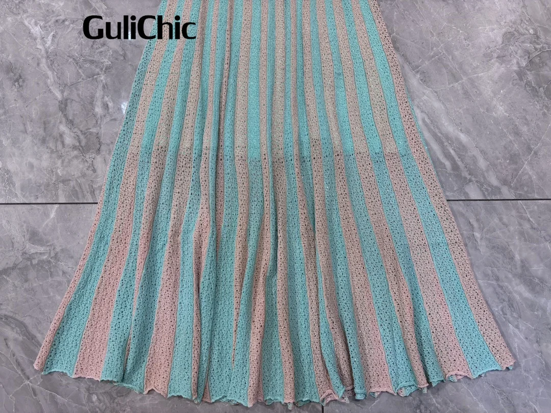 5.13 GuliChic женское высококачественное модное платье трапециевидной формы без