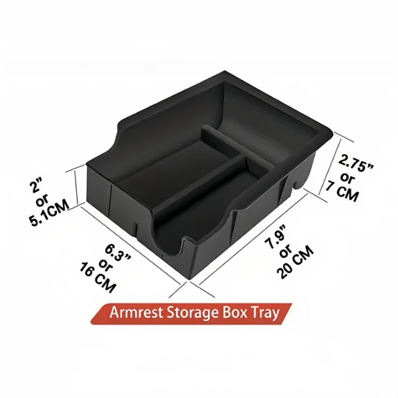 

Для Tesla Model 3/Y 2021 2022 2023 Органайзер центральной консоли Скрытый ящик для хранения 3 предметов Набор автомобильных аксессуаров из замши