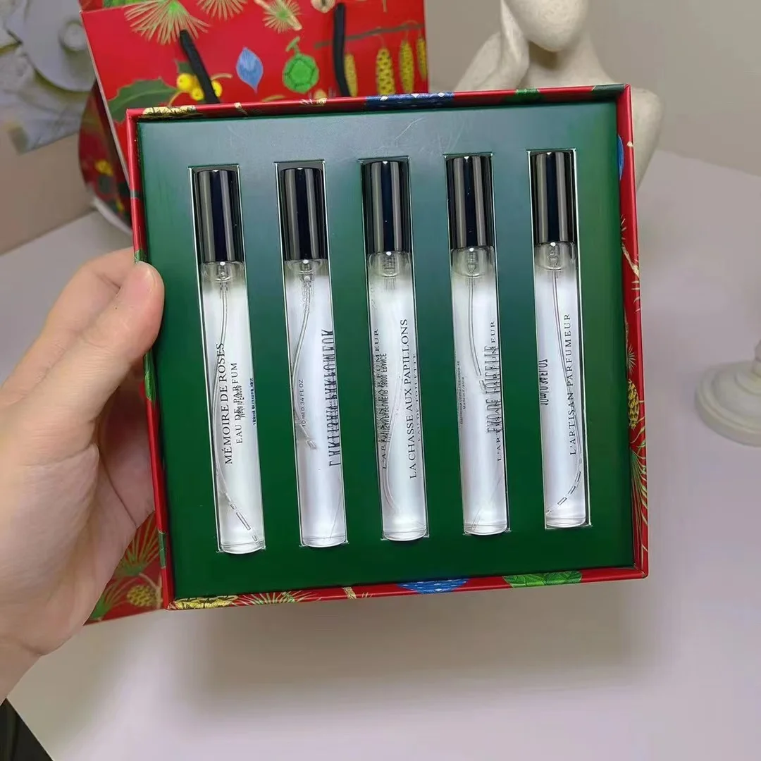 

AT01 High quality brand women perfume mini tube tester set long lasting natural taste with atomizer for men fragrances