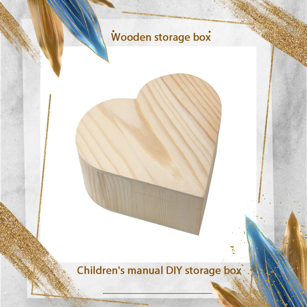 

Simple Design Heart-shaped Jewelry Display Box Brooch Holder Case Carrying Boxes Jewellery Container Accessories