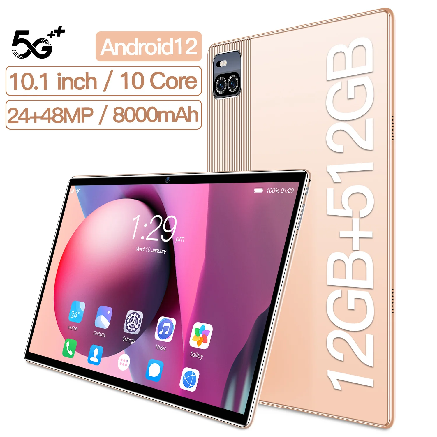 

Оригинальный планшет 12 Гб ОЗУ 512 Гб ПЗУ планшетный ПК 11 дюймов планшет для рисования Android 11,0 планшет 10 ядер телефон планшеты с сенсорным экра...