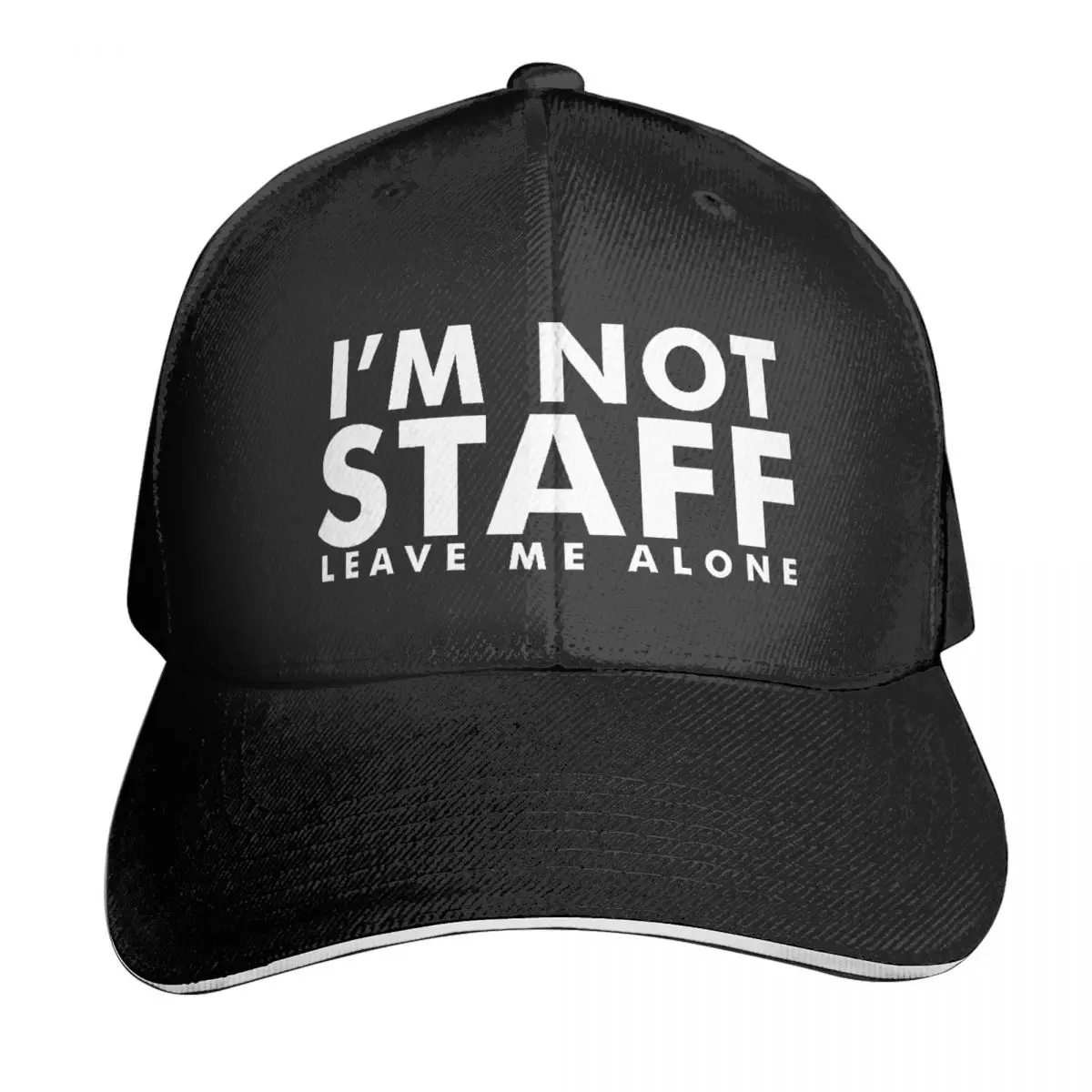 

I'm Not Staff Leave Me Alone Casquette, Polyester Cap Holiday Wicking For Daily