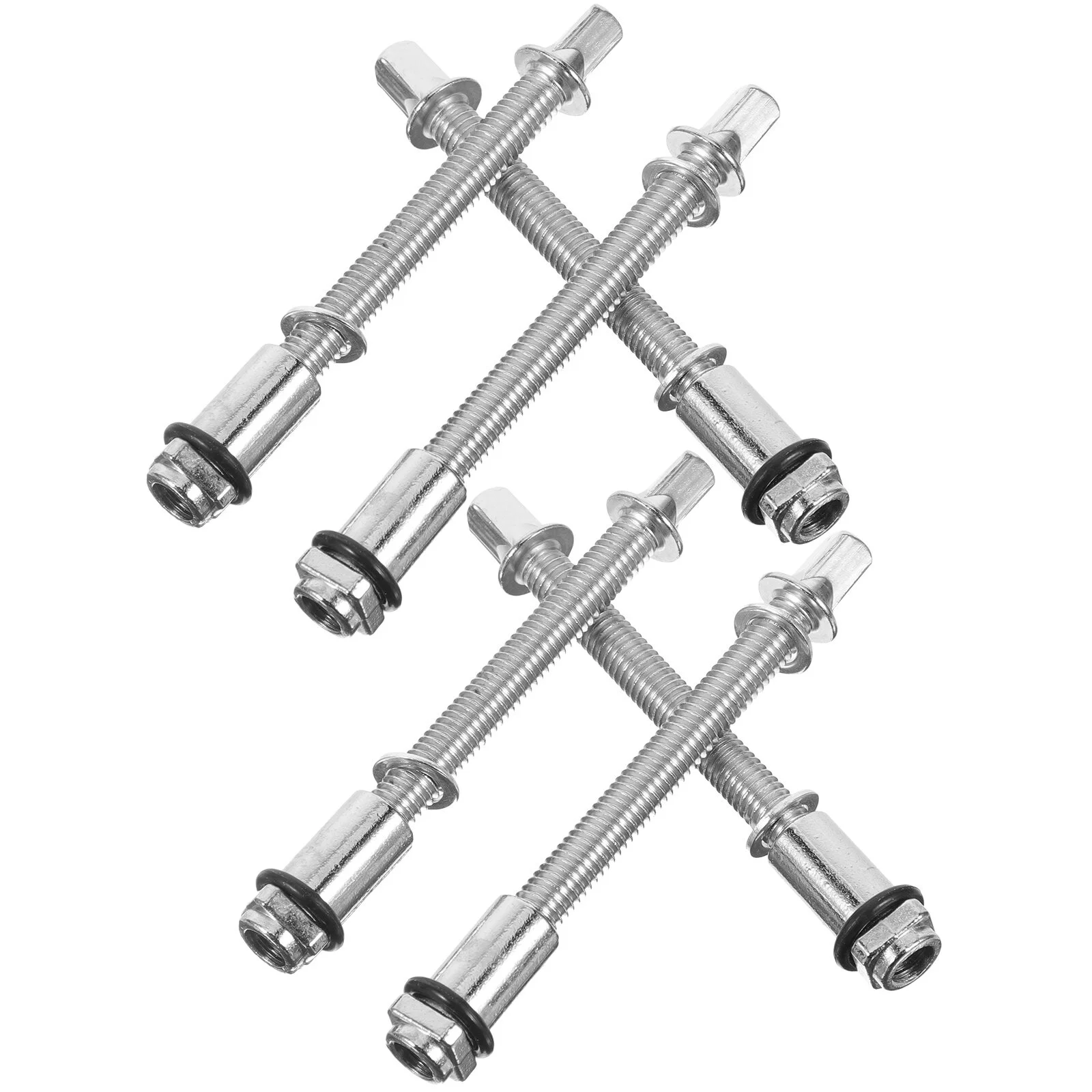 

6 Pcs Bolt Snare Drum Lugs Screws Tight Tension Rods Musical Instrument Metal 78mm