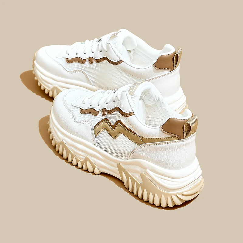 

Ladies Casual Breathable Walking Shoes Women Sneakers Shoes Female Vulcanized Shoes Lace Up Flats Basket 2022 Platform