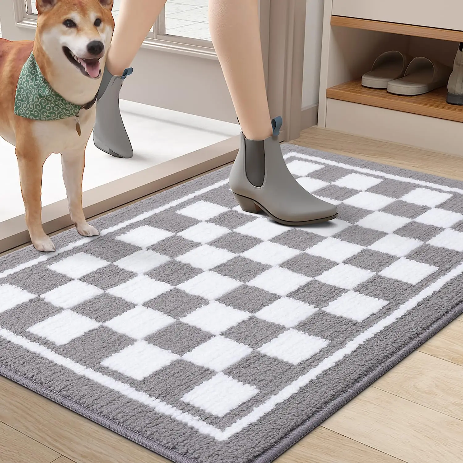 Коврик для внутренней двери Olanly впитывающий грязеотталкивающий напольный