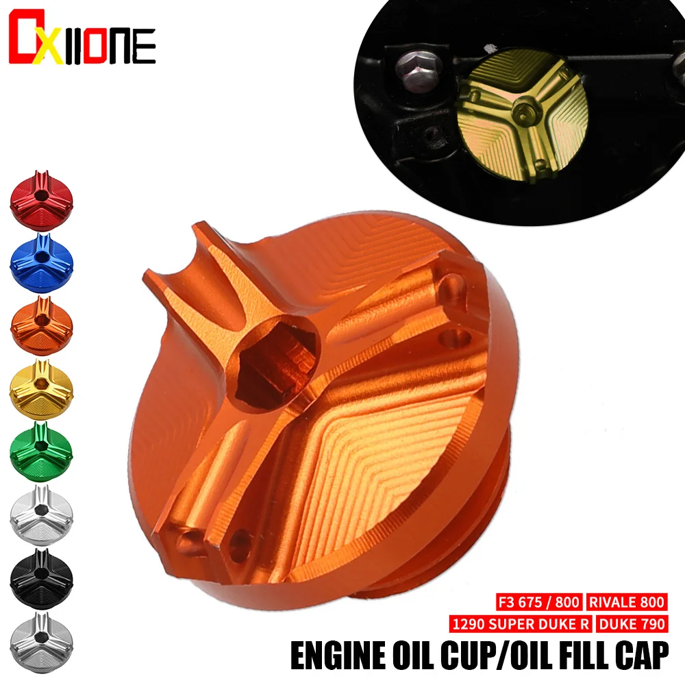 

FOR DUKE 790 2018 2019 2020 1290 SUPER DUKE R 2013 2014 2015 2016 Motorcycle CNC Aluminum Engine Plug Cap Oil Filter Cover