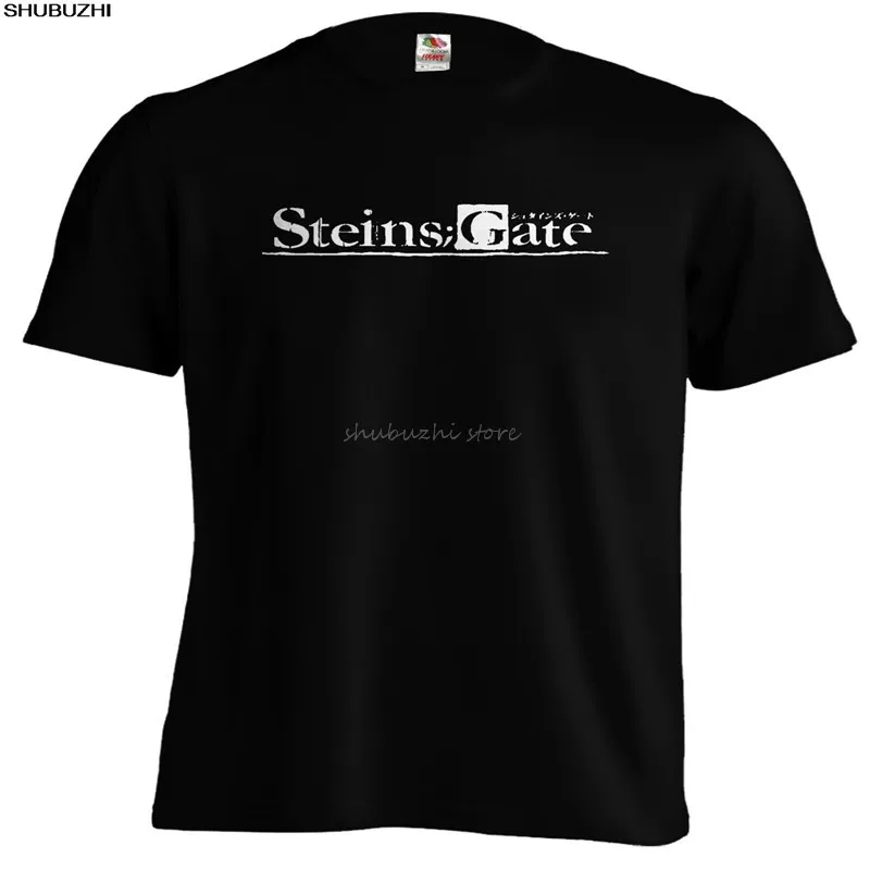 

Steins Gate Future Gadget Laboratory Science Anime T shirt Tee Rintarou Okabe New T Shirts Funny Tops Tee New Funny Tops sbz4529