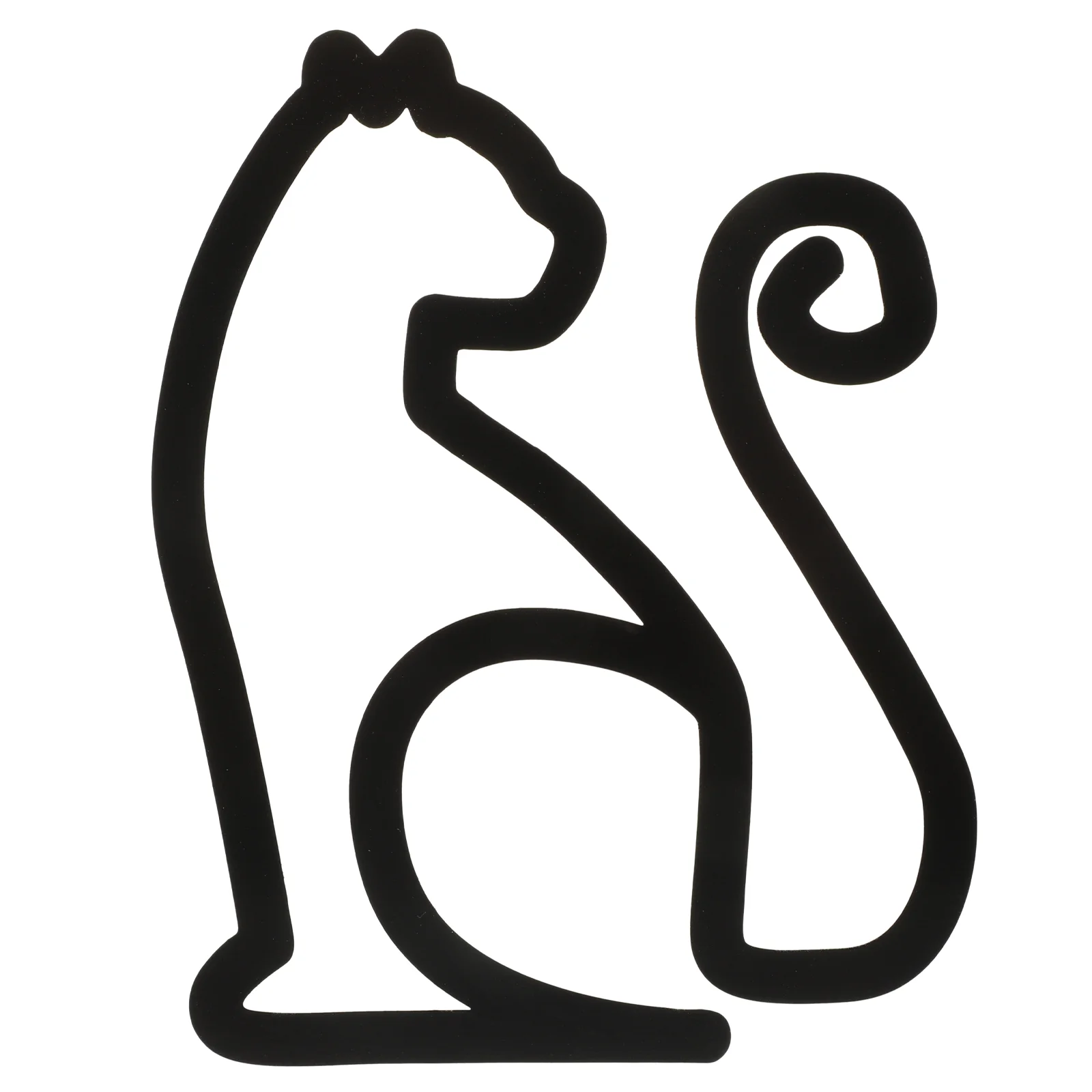 

Wall Catdecor Decorationsmetal Hanging Iron Ornaments Decors Silhouette Rustic Sculptures Animal Minimalist Black Sculpture