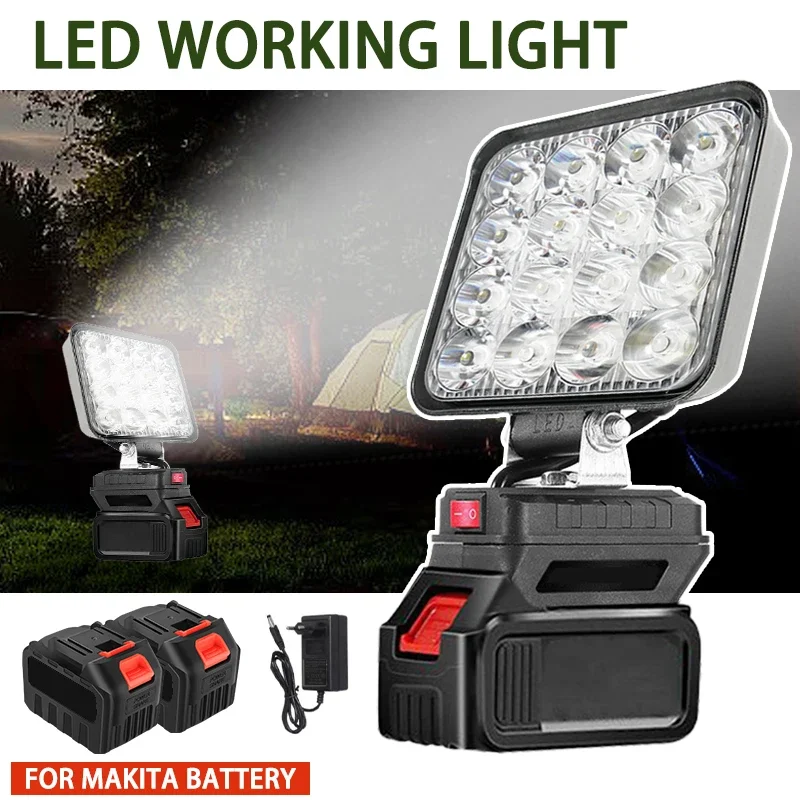 

4In Led Light Suitable For Various Makita Portable Spotlights Cordless Outdoor Work Fishing Handheld Emergency Tool Light