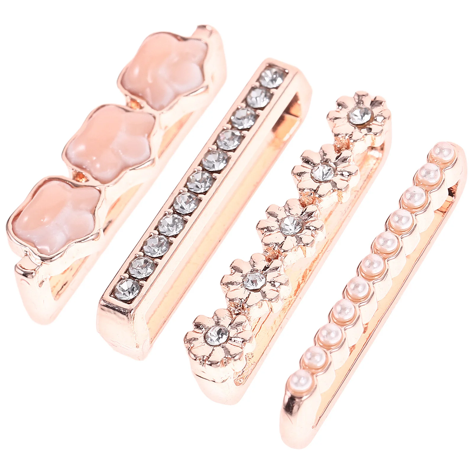 

4 Pcs Decorative Nails Tiny Watch Charm Watchband Charms Metal Ring Accessories Strap Decoration Intelligent Smartwatch