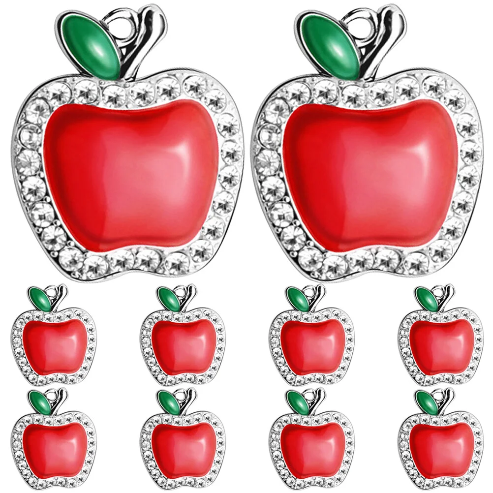 

Key Chain Apple Charm Pendant For Bracelets DIY Pendants Making Earring Supplies