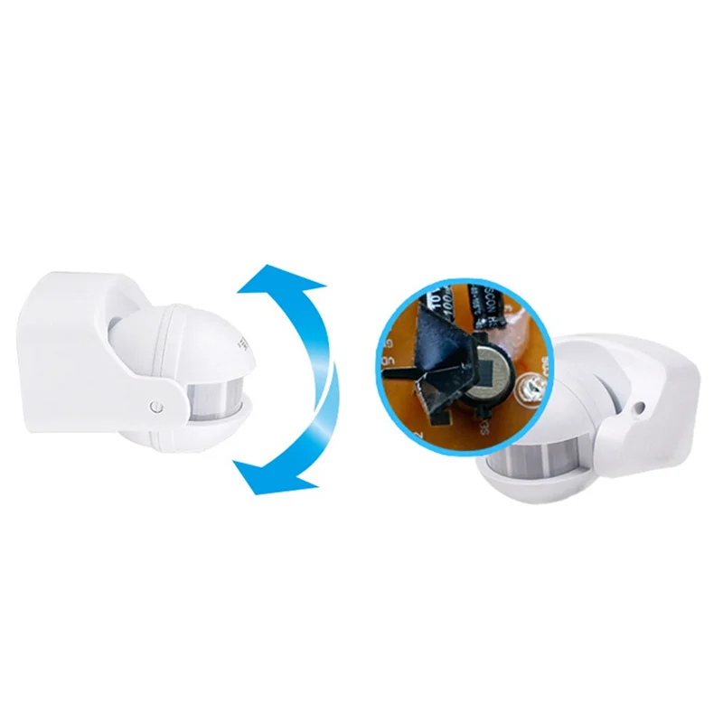 Фото PHILE-2X PIR Инфракрасный датчик движения AC110V-220V Детектор движения Регулируемый переключатель для нескольких сценариев в помещении и на открытом воздухе №5