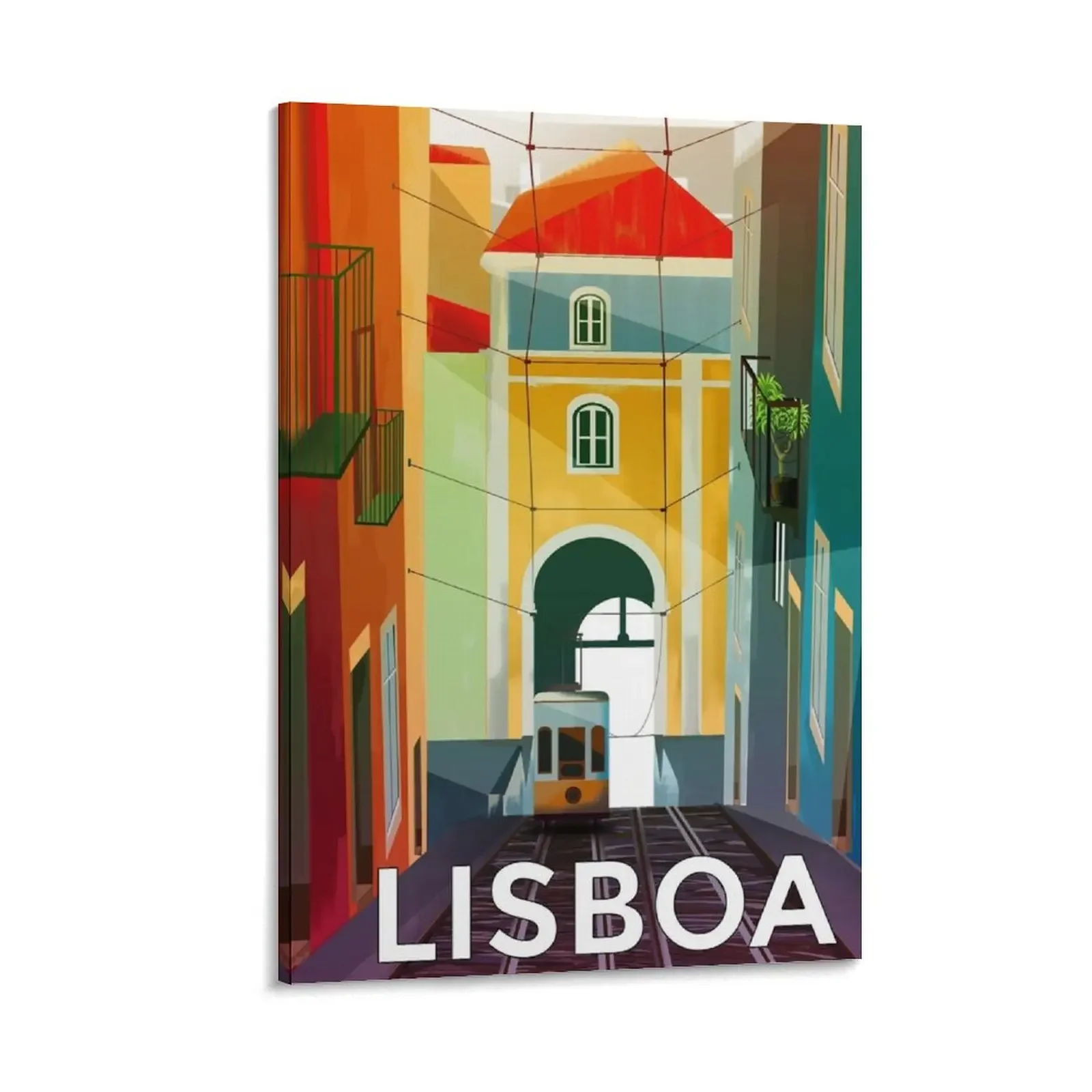 LIsboa lisbon винтажный туристический постер картина на холсте декоративная декор