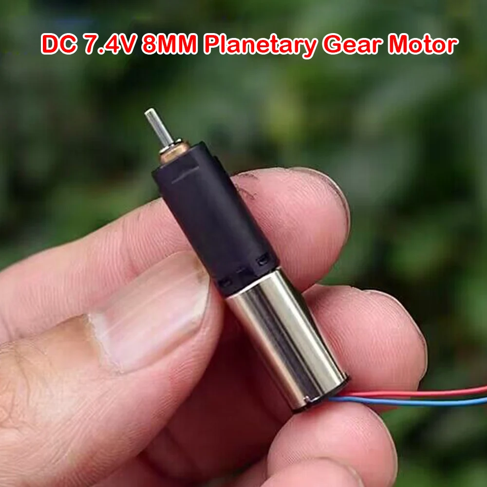 Планетарный редукторный электродвигатель постоянного тока 6 В 7,4 в 12 В 80 об/мин 8 мм, мотор с большим крутящим моментом, медленная скорость, мощный магнитный 816 мотор без сердечника NdFeB